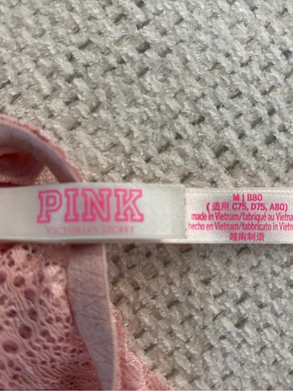 PINK Victoria’s Secret Lace Bralette - Dusty Rose, Medium - Picture 5 of 7